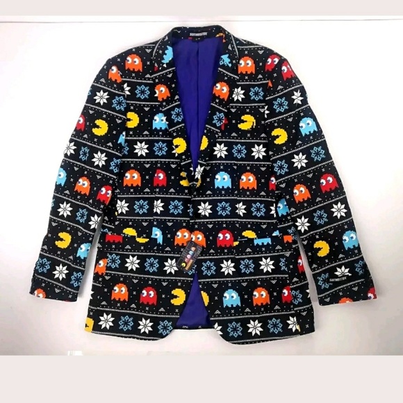 Suitmeister Other - Suitmeister Pac Man Slim Fit Christmas Blazer